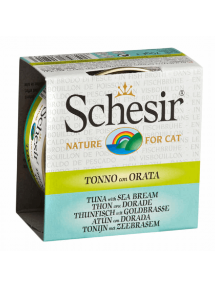 Schesir Cat Broth Τόνος Με Τσιπούρα 70g